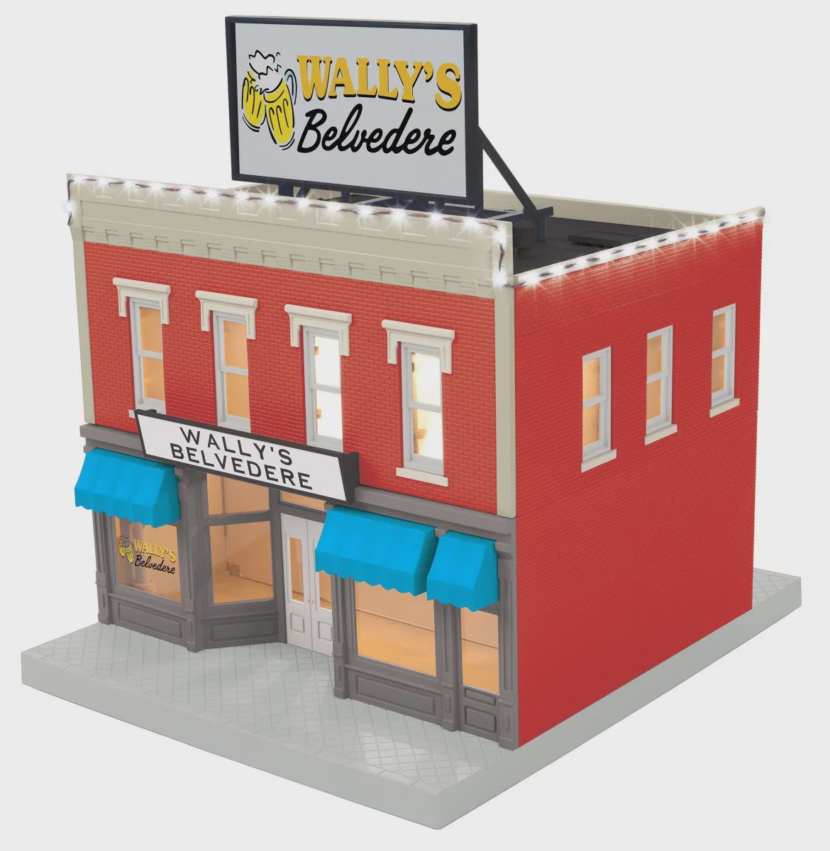 MTH O 2-Story Building Wally’s Belvedere w/LED Lights (MTH3090684)