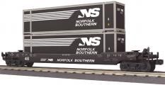 MTH O Gauge RailKing Husky Stack Car - NS (MTH3076906)