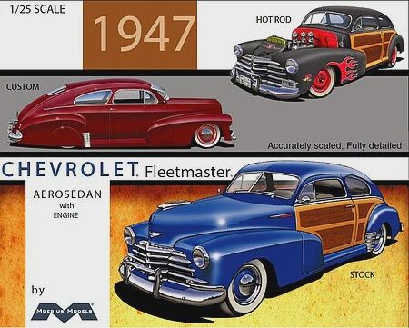 Moebius 1/25 '47 Chevy Fleetmaster Aerosedan Car (MOE-2301)