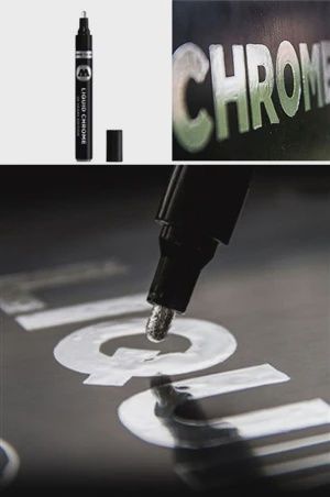 Molotow 4MM LIQUID CHROME MIRROR EFFECT (MLW-103)