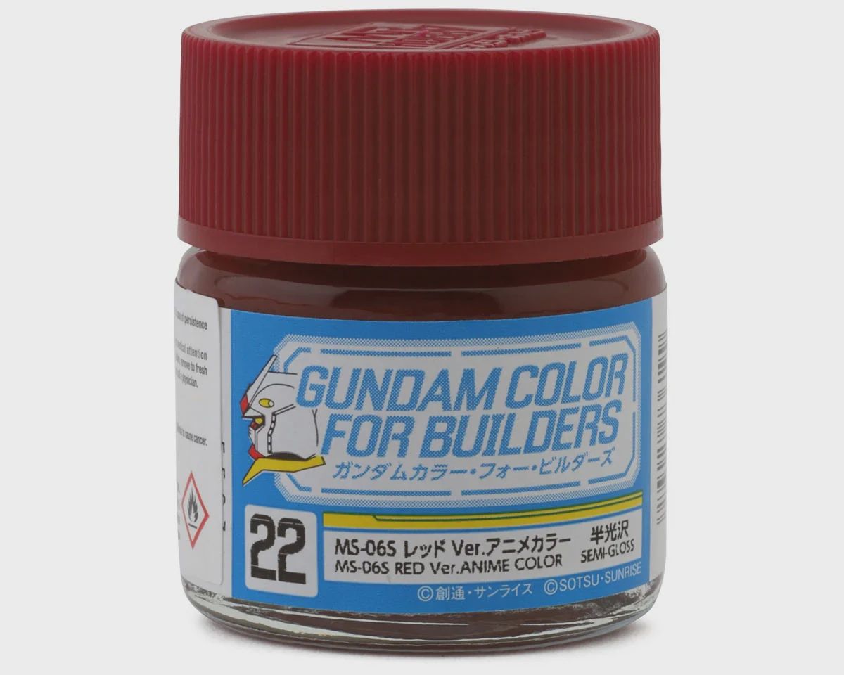 Mr. Hobby "Gundam Color" Acrylic paint (MS-06S Gundam Red) (10ml) (GUZUG22)