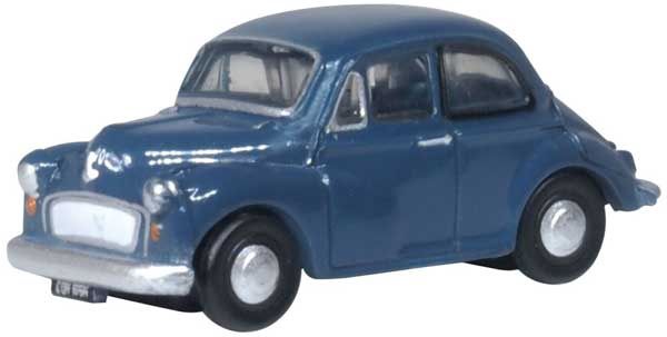Oxford DieCast 1948 Morris Minor Saloon - Assembled -- Trafalgar Blue (553-NMOS007)