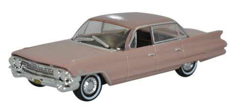Oxford Diecast 1961 Cadillac Sedan de Ville - Assembled -- Topaz (553-87CSD61001)
