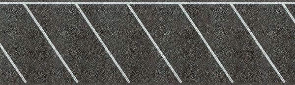 Parking Lot w/Diagonal Stalls - Self-Adhesive -- 40 x 2-13/32" 100 x 6cm (770-46015)