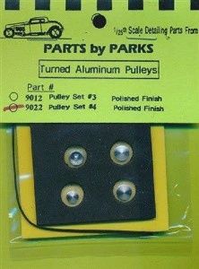 Parts by Park 1/24-1/25 Pulley Set 4 (Polish Finish) (PBP-90220)