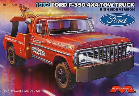Moebius 1/25 1972 Ford F-350 Wrecker 4x4 High Side (MOE-2598)