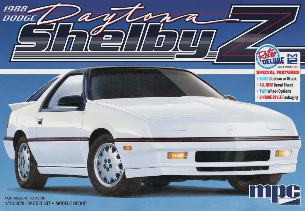 MPC 1/25 1988 Dodge Shelby Z Daytona Coupe (MPC1009)