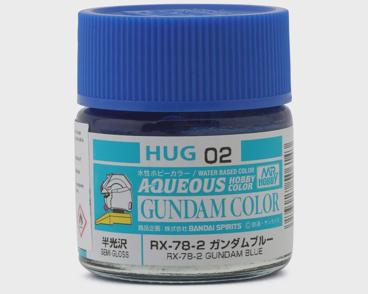 Mr. Hobby "Aqueous Gundam Color" Acrylic paint Gundam Blue (10ml) (Semi Gloss) (GUZHUG02)