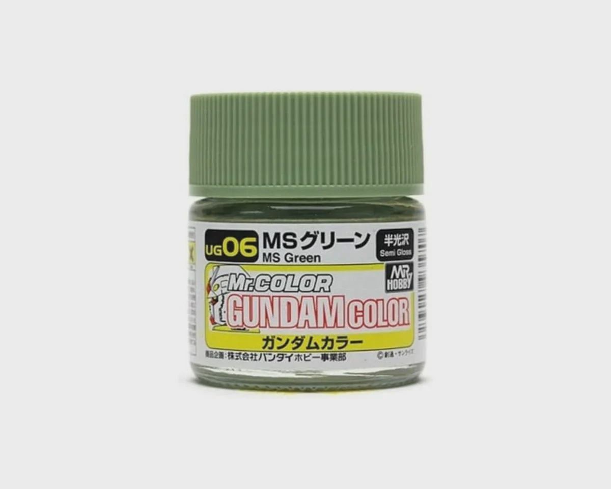 Mr. Hobby UG06 MS Green (10ml Bottle) "Gundam Color" (GUZUG06)