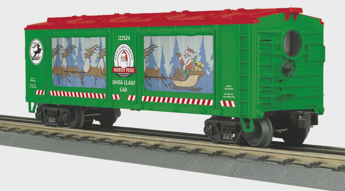 MTH O Christmas Operating Action Car Flying Santa Sleigh (MTH3079692)