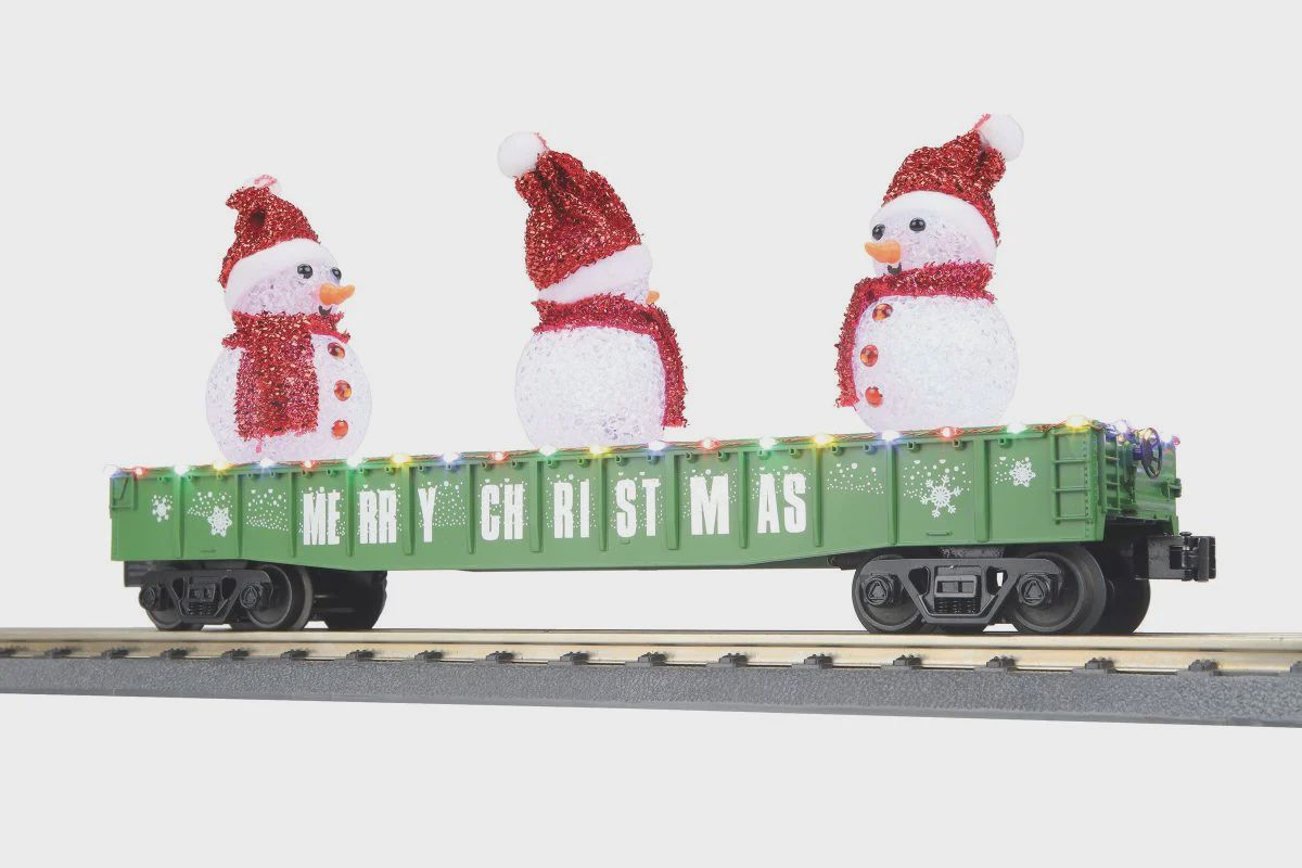 MTH O Christmas Gondola w/Lighted Snowmen/green (MTH3072248)