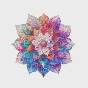 Mystic Mandala Flower 200pc Wooden Jigsaw Puzzle (ROETA001)