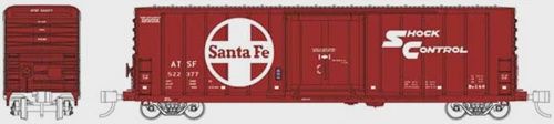 Pacific Car &amp; Foundry 70-Ton 50' Exterior-Post Insulated Boxcar - Ready to Run -- Santa Fe 522350 (80500000061156E)