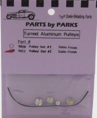 Parts by Parks 1/24-1/25 Pulley Set 2 (Spun Aluminum) (PBP9011)