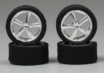 Pegasus Belagios Chrome Rims with Tires (4) (PGH1262)