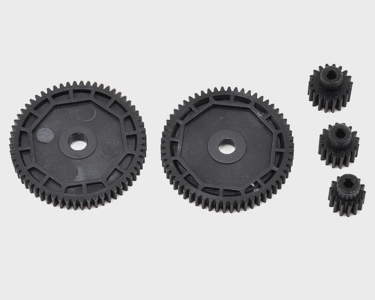 Pinion &amp; Spur Gear Set: 1/18 4WD All )ECX212002)