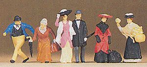 Preiser 1900s Figures -- Travelers &amp; Passers-By (590-12138)