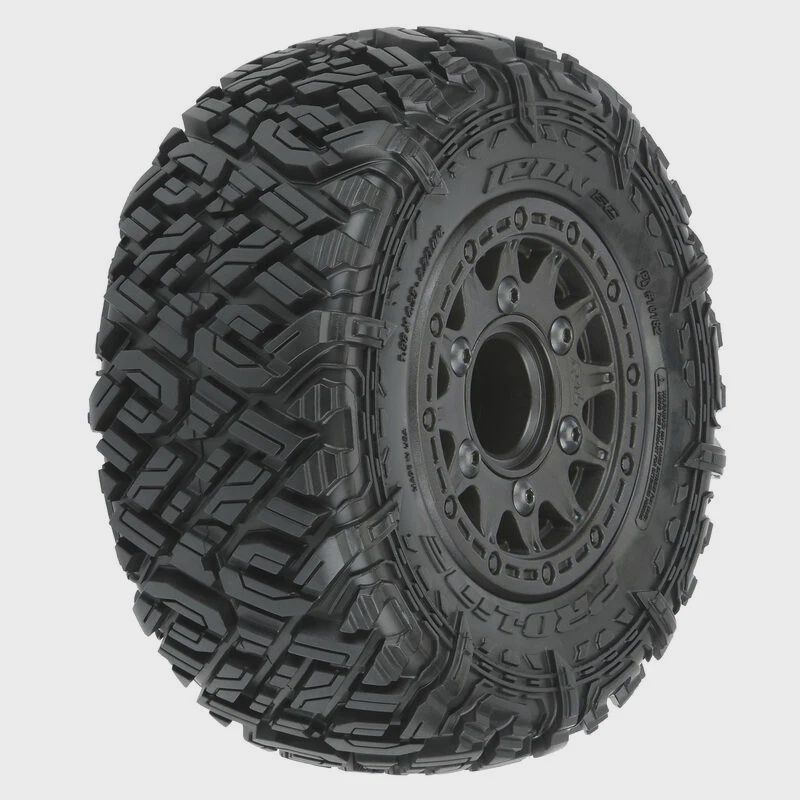 Pro-Line 1/10 Icon M2 Front/Rear 2.2"/3.0" SC Mounted 12mm Blk Raid (2) (PRO1018210)
