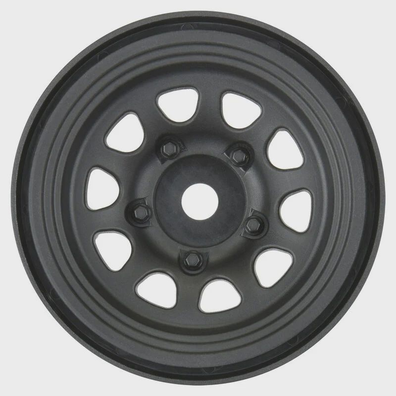 Pro-Line 1/10 Keystone Front/Rear 1.55" 12mm Rock Crawler Wheels (2) Black (PRO279703