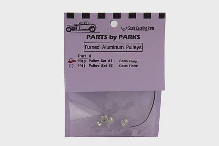 Parts by Parks 1/25 Pulley Set 1 (Spun Aluminum) (PBP9010)