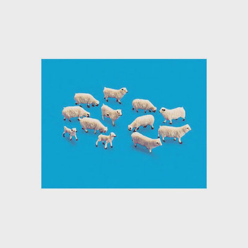 Peco HO Sheep &amp; Lambs (12) (PPC5110)