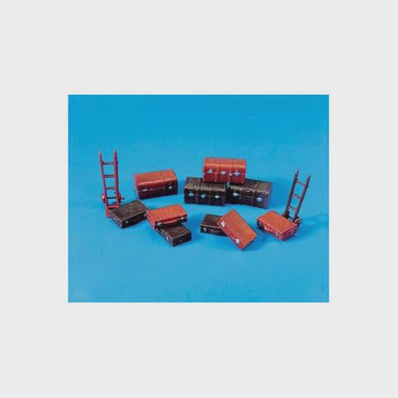 Peco HO Trucks/Suitcases &amp; Trolley Sack Truck (12) (PPC5062)