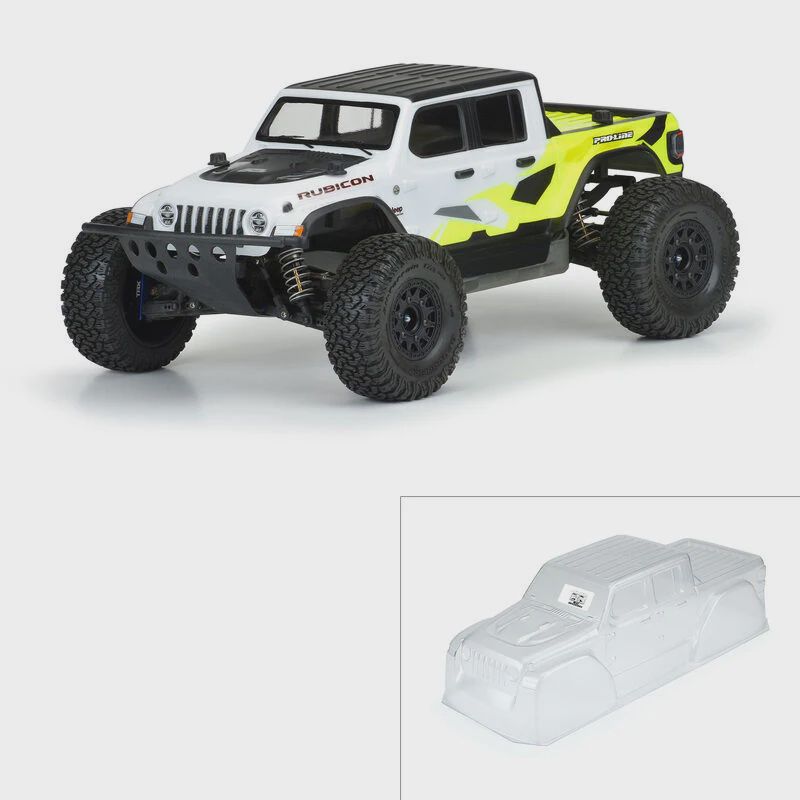 Pro-Line Jeep Gladiator Rubicon Clear Body SC and 1:8 MT (PRO354200)