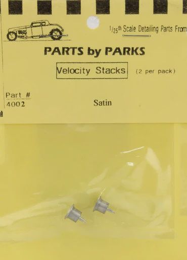 Partscby Parks 1/24-1/25 Velocity Stacks 5/16 x 7/32 x 3/16 (Satin Finish) (2) (PBP4002)