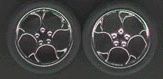 Pegasus 1/24-1/25 Swirl Star Chrome Rims w/Tires (4) (PGH1214)