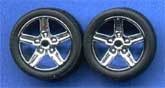 Pegasus Hobbies 1/24-1/25 IROC Chrome Rims w/Tires (4 (PGH1266)