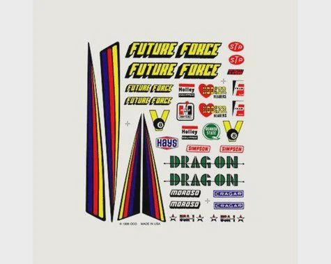 PineCar Dry Transfer,Drag Racer (PIN316)