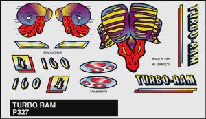 PineCar Turbo Ram Stick-on Decal (PIN327)