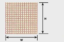 Plastruct Inc Patterned Sheets - Square Tiles - Clear - .020 x 7 x 12" pkg(2) .075" Tiles (570-91743)