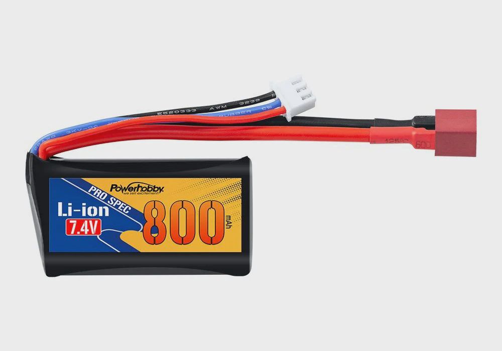 Power Hobby Li-Ion 7.4v 800mah Deans ( PHBPH2S800MAH14500)