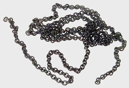 Preblackened Brass Chain - 12" (116-29272)