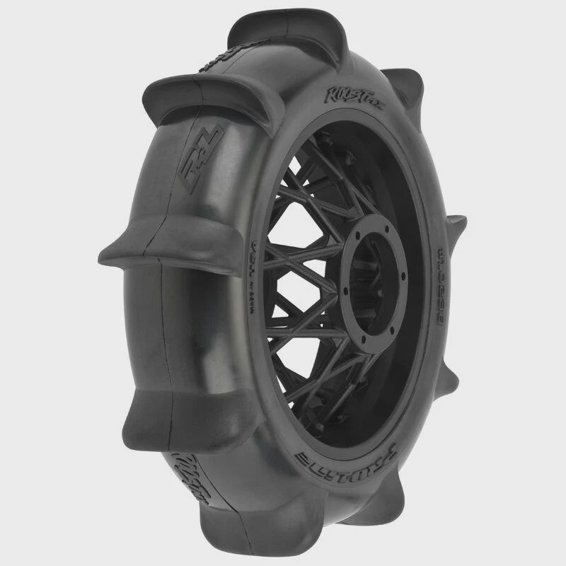 Pro-Line 1/4 Roost MX Sand/Snow Paddle Rear Tire MTD Black (1) (PRO1023810