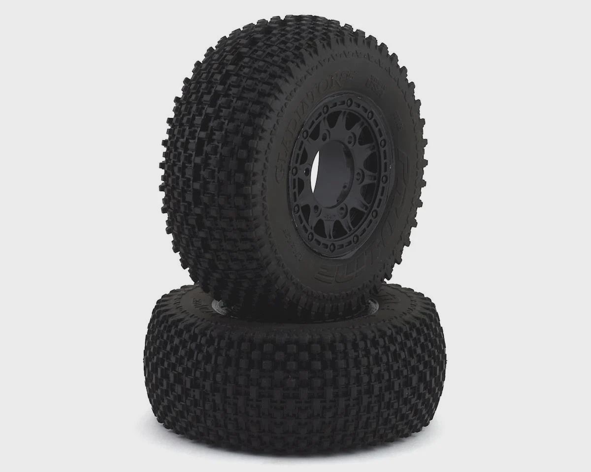Pro-Line Gladiator SC Tires w/Raid Wheels (Black) (2) (Slash Rear) (M3) w/12mm Hex (PRO116912