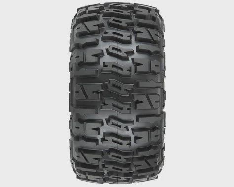 Pro-Line Trencher LP 3.8" Pre-Mounted Truck Tires (2) (Black) (M2) (PRO10175110)