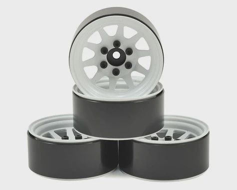 RC4WD OEM Stamped Steel 1.9 Beadlock Wheels (White) (RC4ZW0278)