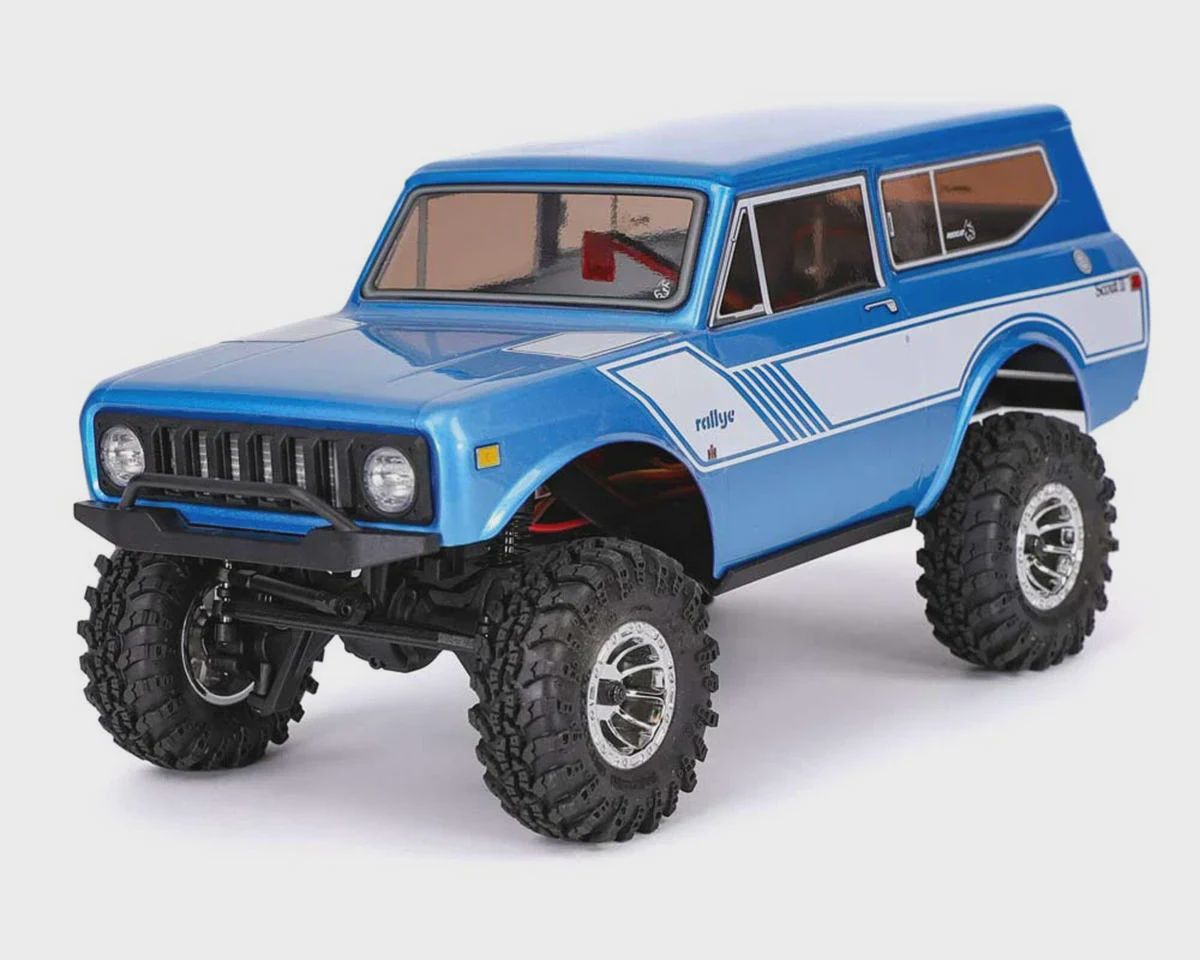 Redcat Ascent-18 International Scout II 1/18 4WD RTR Rock Crawler (Blue) w/2.4GHz Radio, Battery &amp; Charger (RER37863)