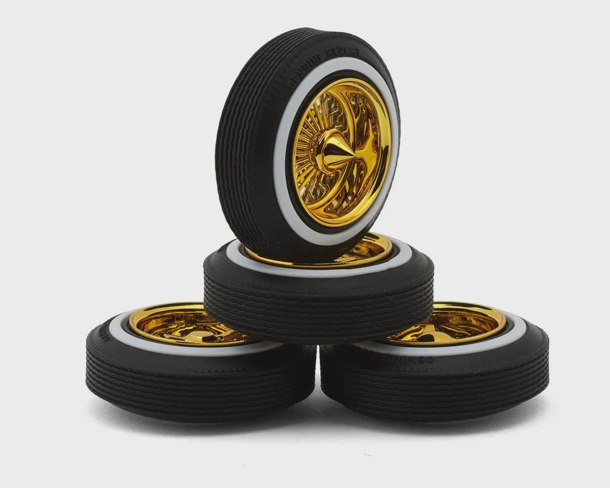 Redcat Dayton Gold Wire Wheel Set (4) (RER17089)