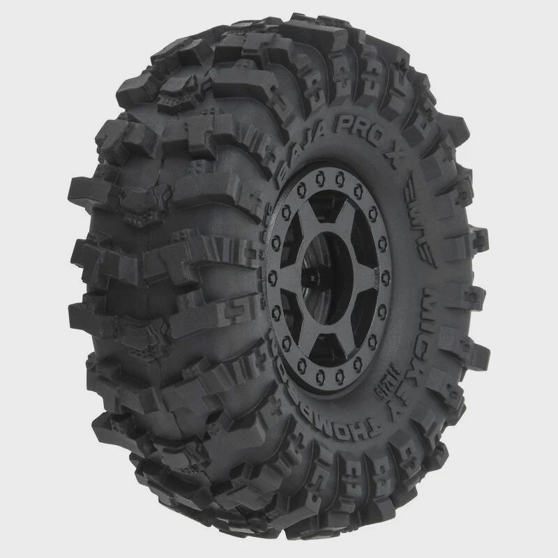 Pro-Line1/24 MT Baja Pro X F/R 1.0 Tires MTD 7mm Blk (4) (PRO1021510)