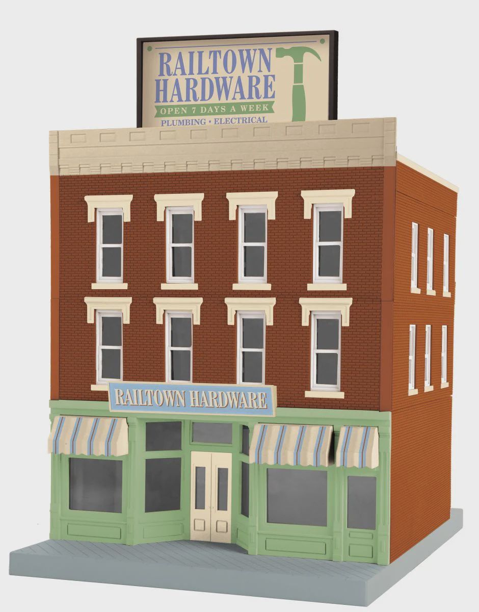 RailKing O 3-Story City Building Railtown Hardware (MTH3090658)