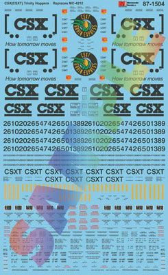 Railroad Decal Set CSX (460-871504)