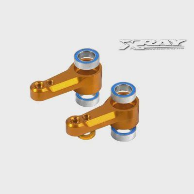 RC Xray Alu Dual Servo Saver Arm + Ball-Bearings (2) (302525)