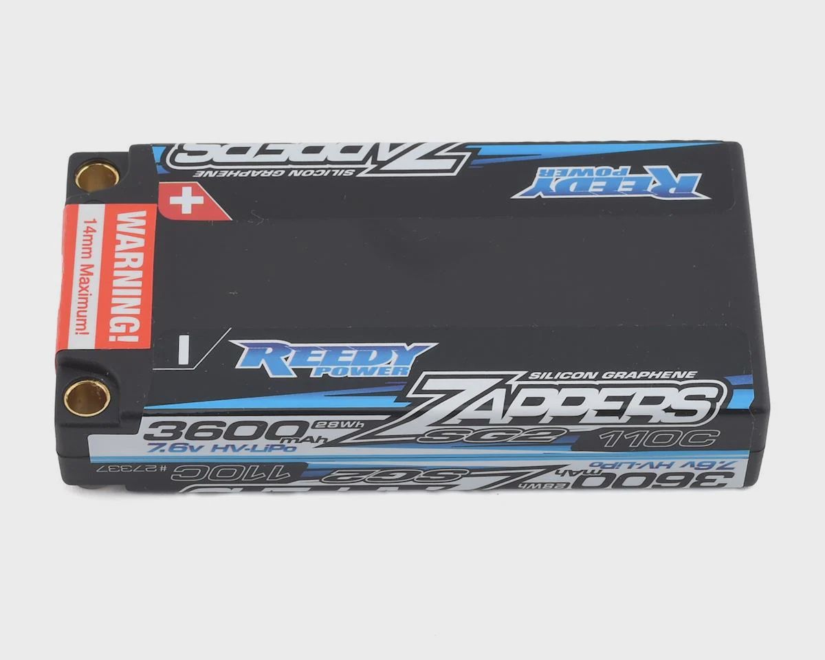 Reedy Zappers HV SG2 2S Low Profile Shorty 110C LiPo Battery (7.6V/3600mAh)