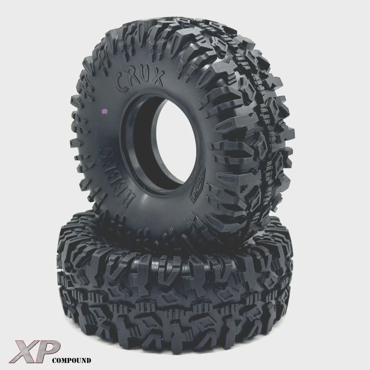 Reefs RC Crux 1.9" Rock Crawler Tires w/Foams (2) (4.75") (Gray) (SEHREEFS247)