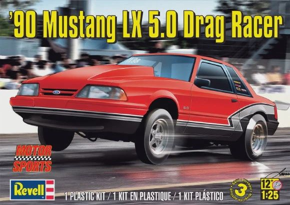 Revell 1/25 1990 Ford Mustang LX 5.0 Drag Racer (RMX4195)