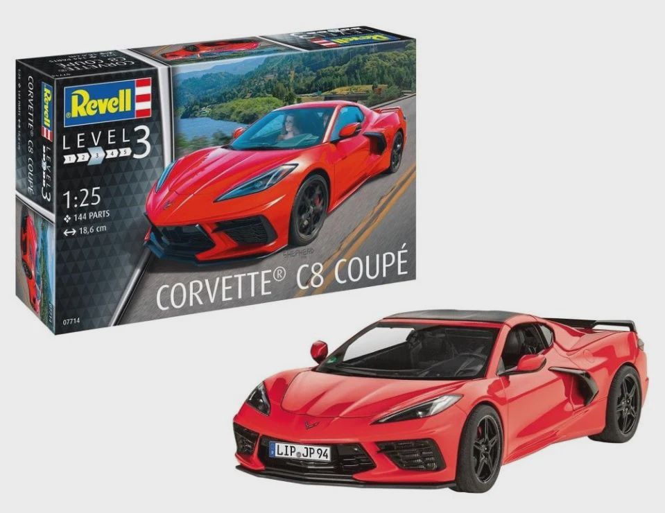 Revell 1/25 Corvette C8 Coupe Car (RVL7714)