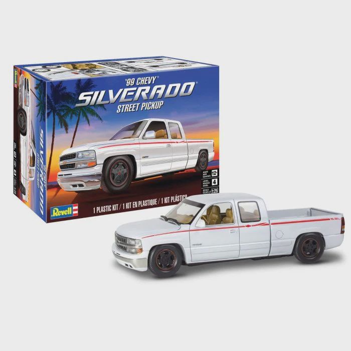Revell 1/25 1999 Chevy Silverado Street Pickup Plastic Model Kit (RMX14538)